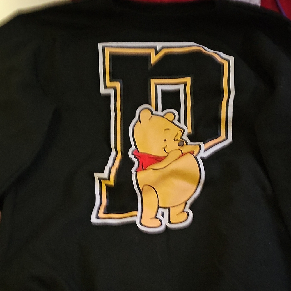 Disney Black and Yellow Winnie the Pooh Sweatshirt